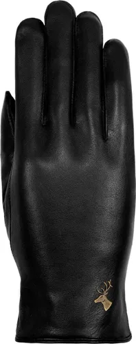 Schwartz & von Halen Handschoenen Dames - Ivy (zwart) - schapenleren handschoenen met wol/cashmere voering & touchscreen-functie - Zwart