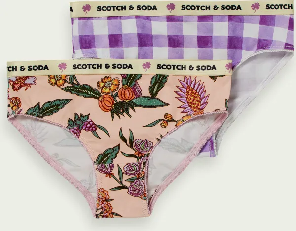 Scotch & Soda - 2-Pack Slip Print Flower