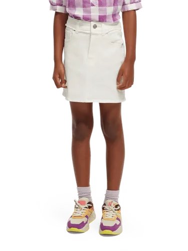 Scotch & Soda - 5 pocket denim mini skirt - Maat 8 - multicolor - Meisje - Scotch & Soda Spijkerbroek