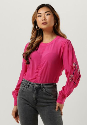 SCOTCH & SODA Dames Blouses Ruched Waist Blouse With Extended Shoulder - Roze