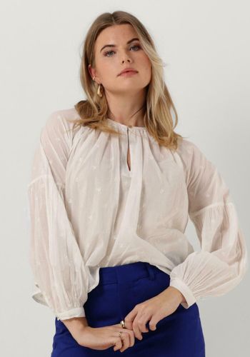 SCOTCH & SODA Dames Blouses Tie Front Easy Volume Dobby Blouse - Wit