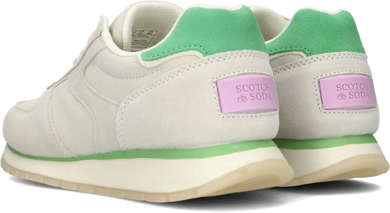 SCOTCH & SODA Dames Lage Sneakers Inez - Beige