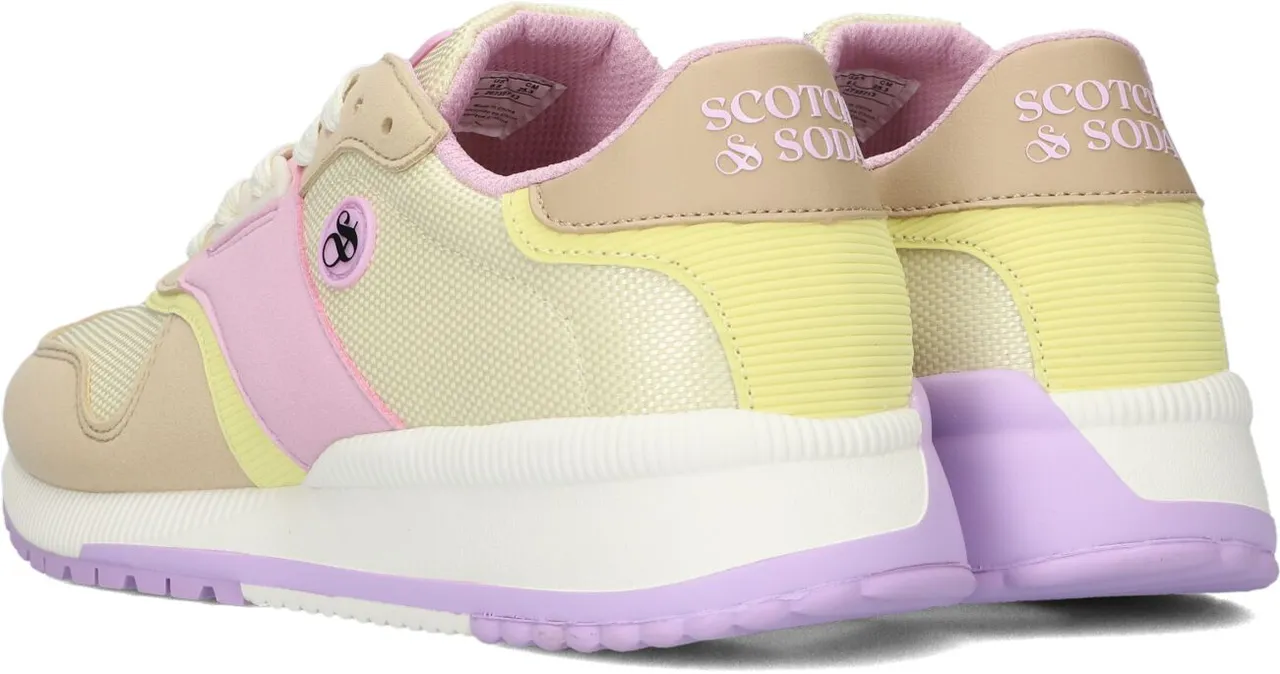 SCOTCH & SODA Dames Lage Sneakers Vivi - Beige