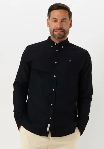 SCOTCH & SODA Heren Hemden Essentials - Organic Oxford Regular Fit Shirt - Donkerblauw