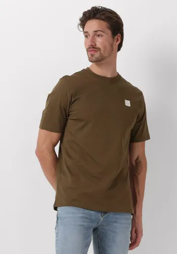 SCOTCH & SODA Heren Polo's & T-shirts Essential Logo Badge T-shirt - Groen