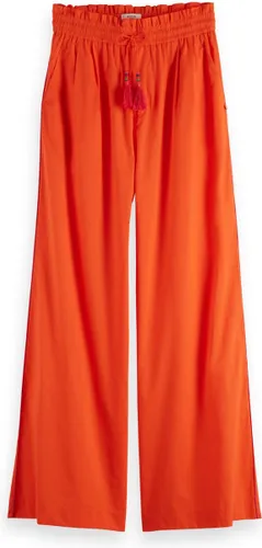 Scotch & Soda High rise cotton voile pull on pant Dames Broek