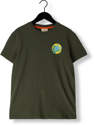SCOTCH & SODA Jongens Polo's & T-shirts Artwork T-shirt - Groen