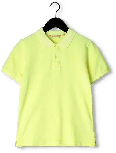 SCOTCH & SODA Jongens Polo's & T-shirts Garment Dyed Short Sleeved Pique Polo - Geel