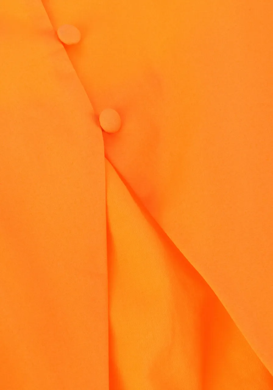 SCOTCH & SODA Meisjes Kleedjes Voluminous Tape Detail Dress - Oranje