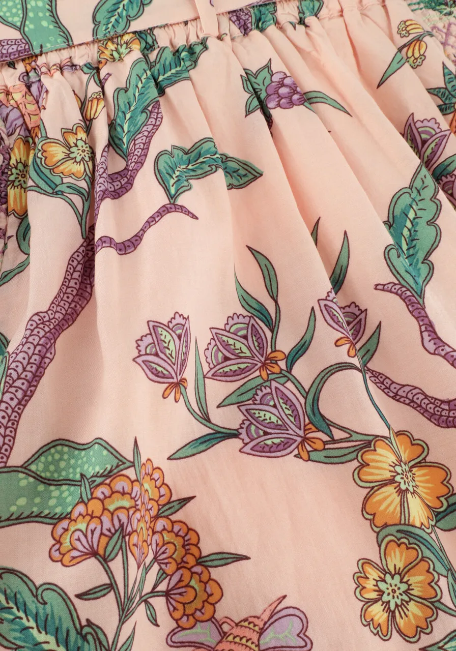 SCOTCH & SODA Meisjes Rokken All-over Printed Smock Detail Skirt - Roze
