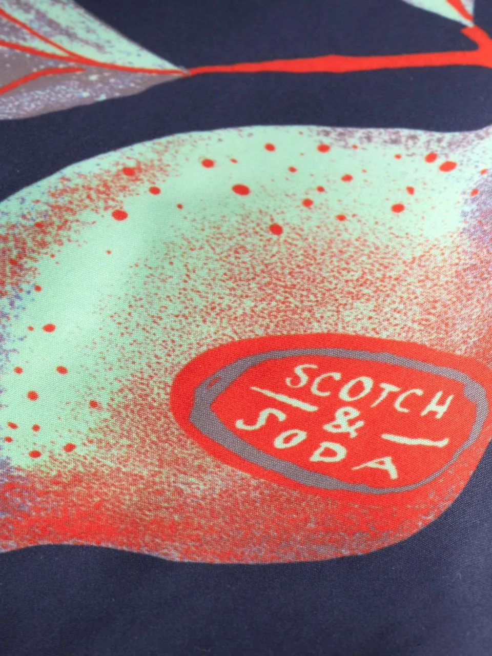 Scotch & Soda Mid length printed swimshort multi fruits aop