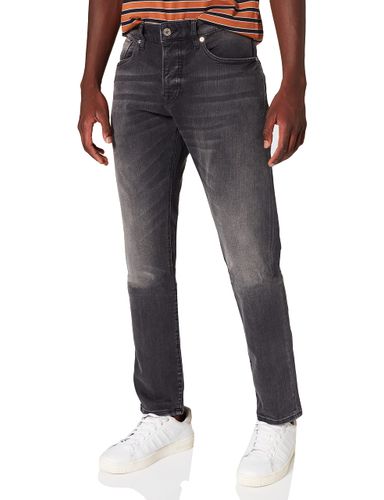 Scotch & Soda Ralston-regular slim fit jeans voor heren, Zwart op blauw 4095, 32W x 32L
