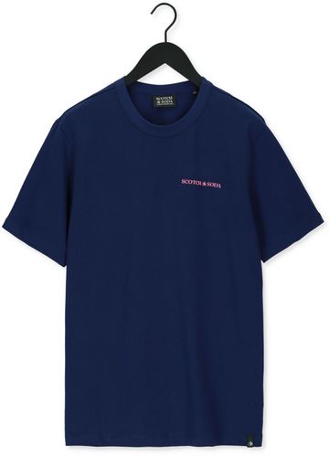 Scotch & Soda T-shirt Regular-Fit T-Shirt IN Organic Donkerblauw Heren