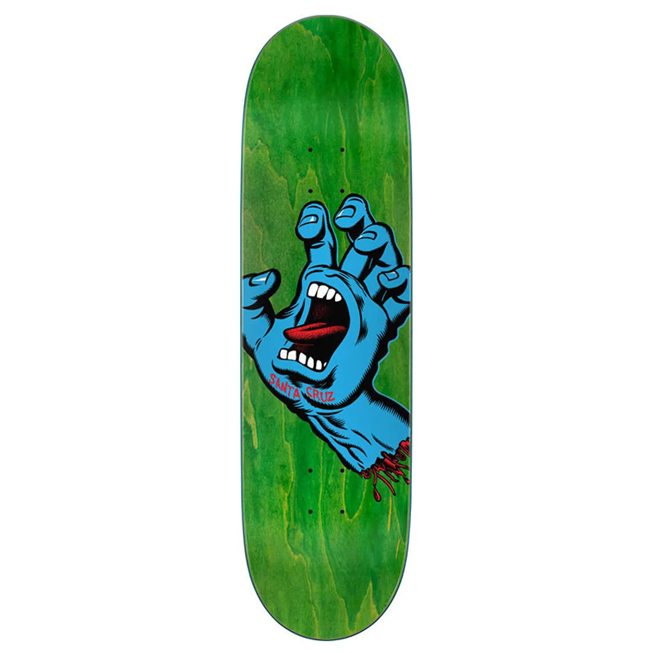 Screaming Hand Green 8.8" Skateboard Deck - 8.875"