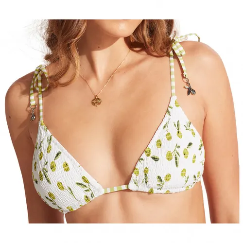 Seafolly - Women's Summercrush Shirred Reversible Slide Tri - Bikinitop