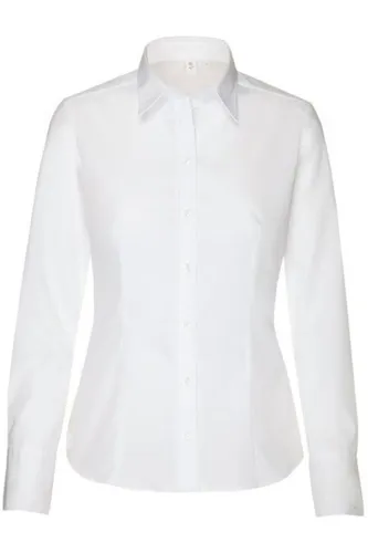 Seidensticker Regular Fit Dames Overhemd wit, Effen