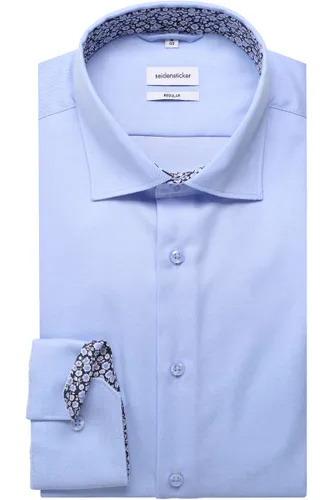 Seidensticker Regular Fit Overhemd lichtblauw, Effen