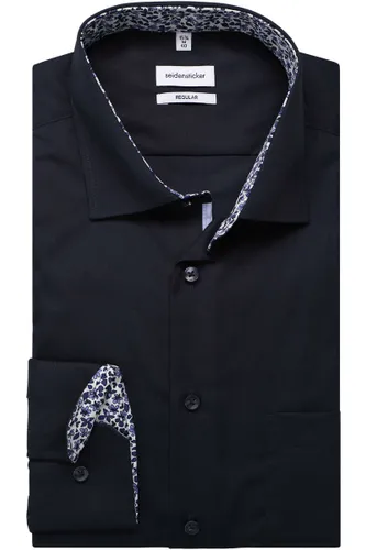 Seidensticker Regular Fit Overhemd ML6 (vanaf 68 CM) donkerblauw
