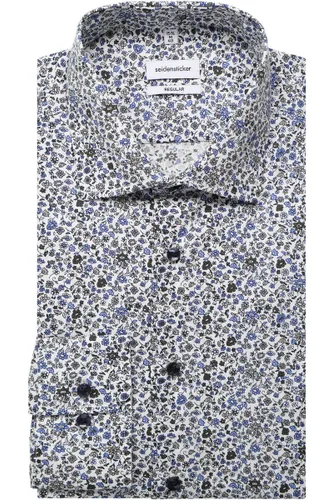 Seidensticker Regular Fit Overhemd ML6 (vanaf 68 CM) donkergroen
