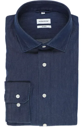 Seidensticker Smart Business Tailored Denim shirt jeans, Effen