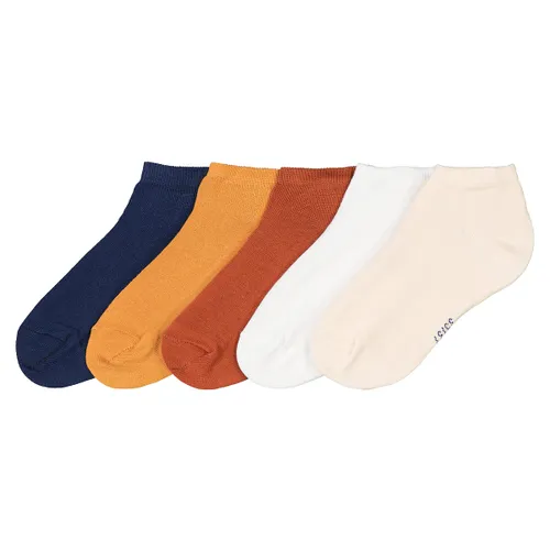 Set van 5 paar effen sokken