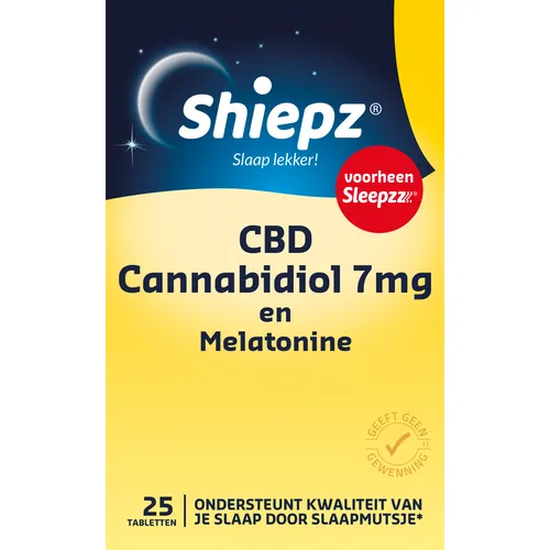 Shiepz CBD Cannabidiol 7mg en Melatonine Tabletten