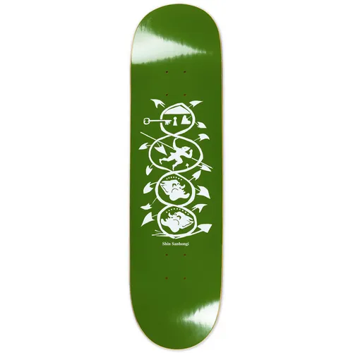 Shin Sanbongi The Spiral Of Life Olive 8.125" Skateboard Deck - 8.125"