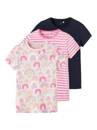 Shirt 'DINNA'  marine / gemengde kleuren / rosa / lichtroze / wit