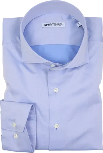 SHIRTBIRD | Sparrow | Overhemd | Licht Blauw | Fine Twill, 2-Ply | 100% Katoen | Strijkvriendelijk | Parelmoer Knopen | Premium Shirts |