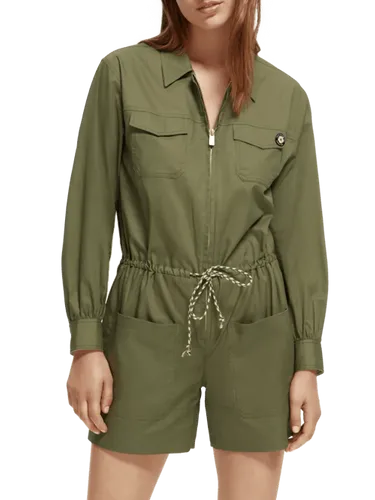 Short military jumpsuit in organic cotton - Maat 42 - Multicolor - Vrouw - Jumpsuit - Scotch & Soda