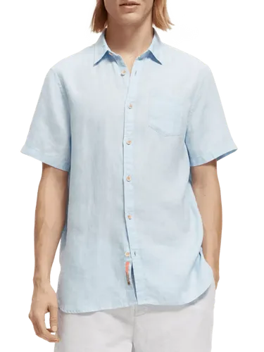 Short sleeve linen shirt - Maat XXL - Multicolor - Man - Shirt - Scotch & Soda