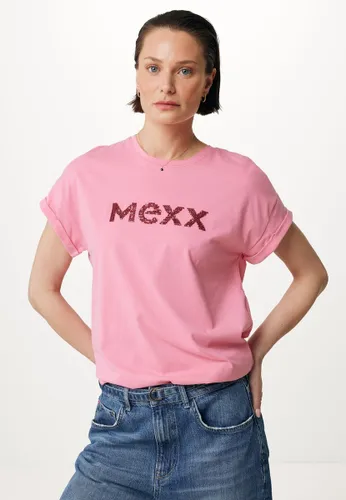 Short Sleeve Logo Carrier T-shirt Dames - Bright Roze