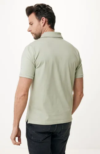 Short Sleeve Polo Mannen - Aded Green