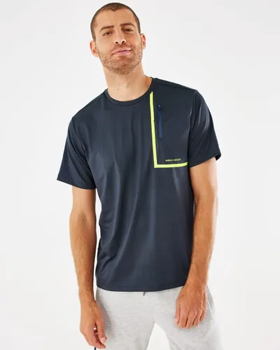 Short Sleeve T-shirt With Pocket Mannen - Navy