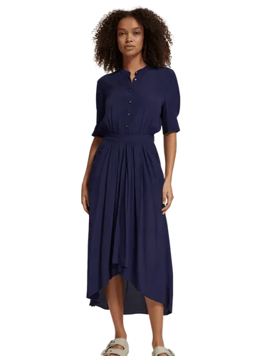 Short-sleeved midi dress - Maat 38 - Multicolor - Vrouw - Jurk - Scotch & Soda