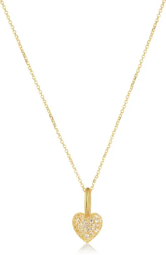 Sif Jakobs Jewellery Caro Gold plated ketting met hanger ingezet met zirkonia SJ-P72356-CZ-YG