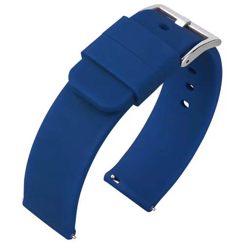 Silicone Rubberen Horlogebandje Blauw 18mm
