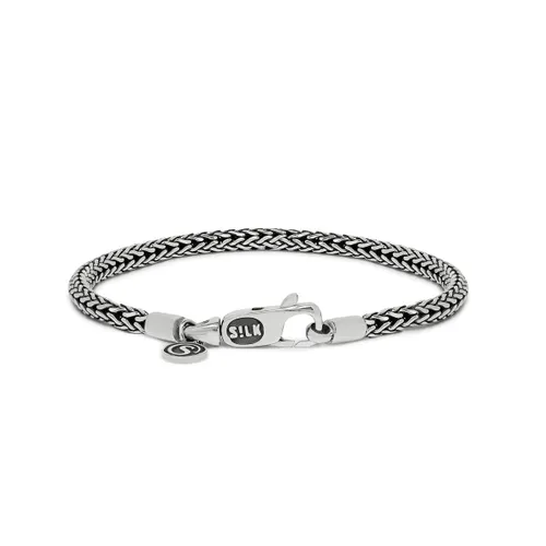 SILK Jewellery - Zilveren Armband - Roots - 654.22 - Maat 22,0