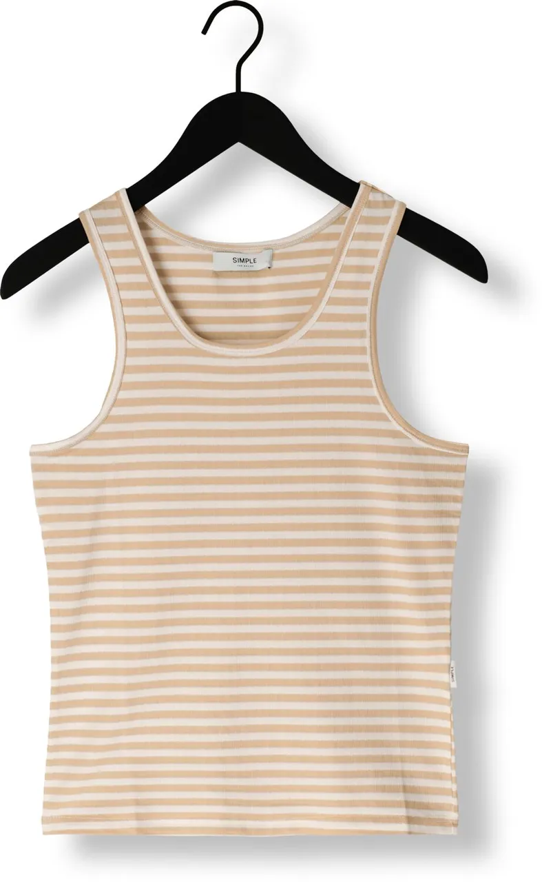 SIMPLE Dames Tops & T-shirts Jer-stripe-co-24-1 - Ecru