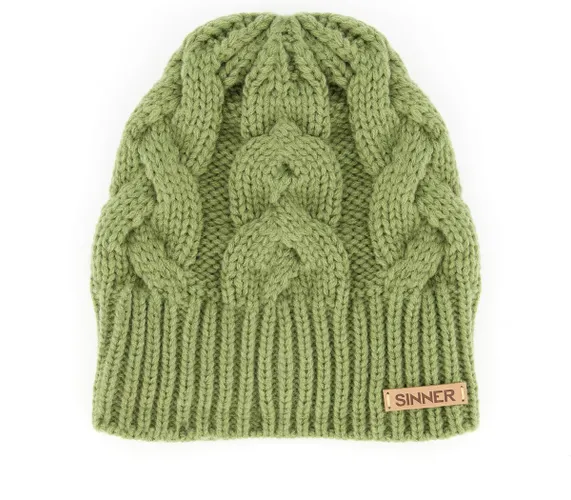 SINNER Cable Muts Groen - Dames - One