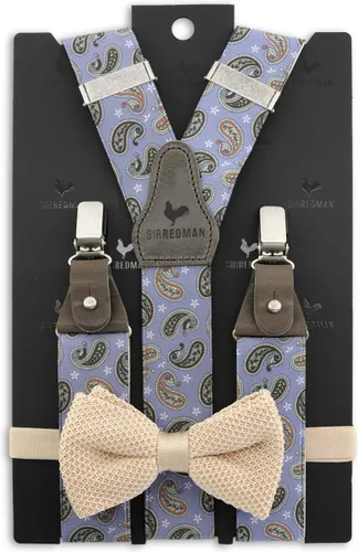 Sir Redman - bretels combi pack - Perfect Look lila - lila / bruin / groen / champagne / oranje