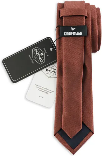 Sir Redman - WORK stropdas roest - polyester
