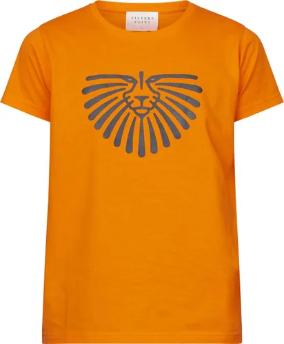 SISTERS POINT Hita-ss2 Dames T-shirt - Orange/White