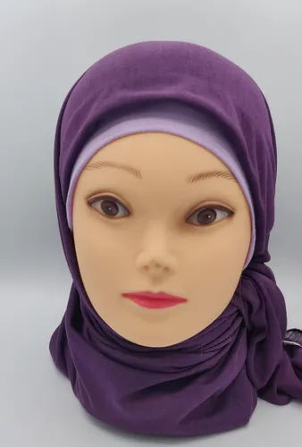 Sjaal, paarse hoofddoek , hijab