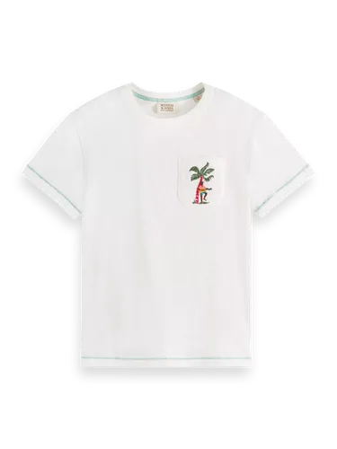 Skate-fit short-sleeved T-shirt in Organic Cotton - Maat 8 - Multicolor - Jongen - T-shirt - Scotch & Soda