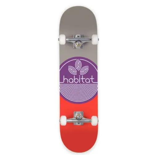 Skateboard Compleet Habitat Leaf Dot (8" - Paars)