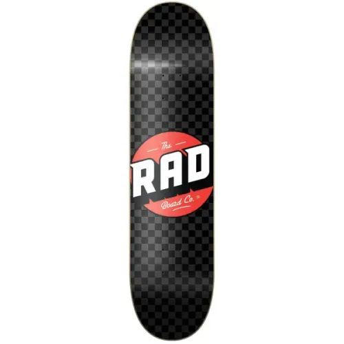Skateboard Deck RAD Checker (8.375" - Zwart/Grijs)