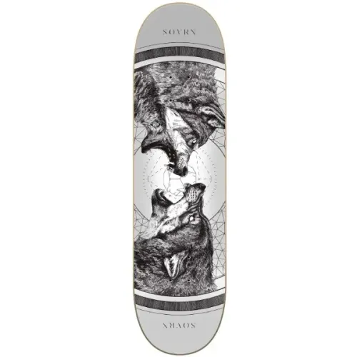 Skateboard Deck Sovrn Geri & Freki (8" - Zwart)