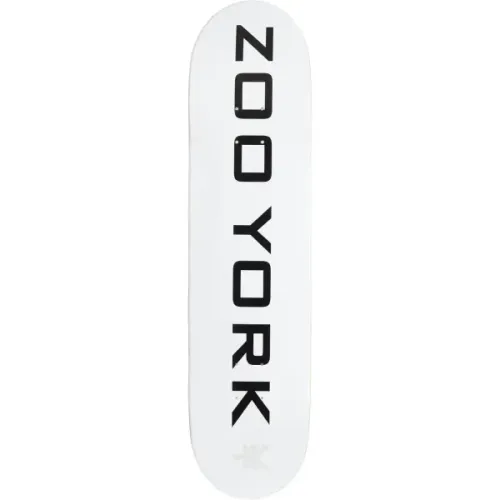 Skateboard Deck Zoo York Classic Logo Block (8" - Wit)
