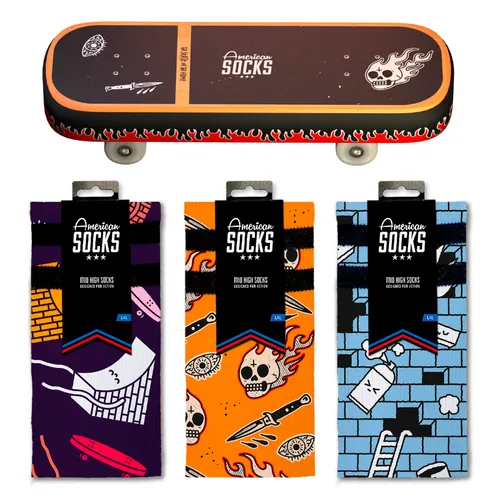 Skateboard Socks Gift Box - 42-46